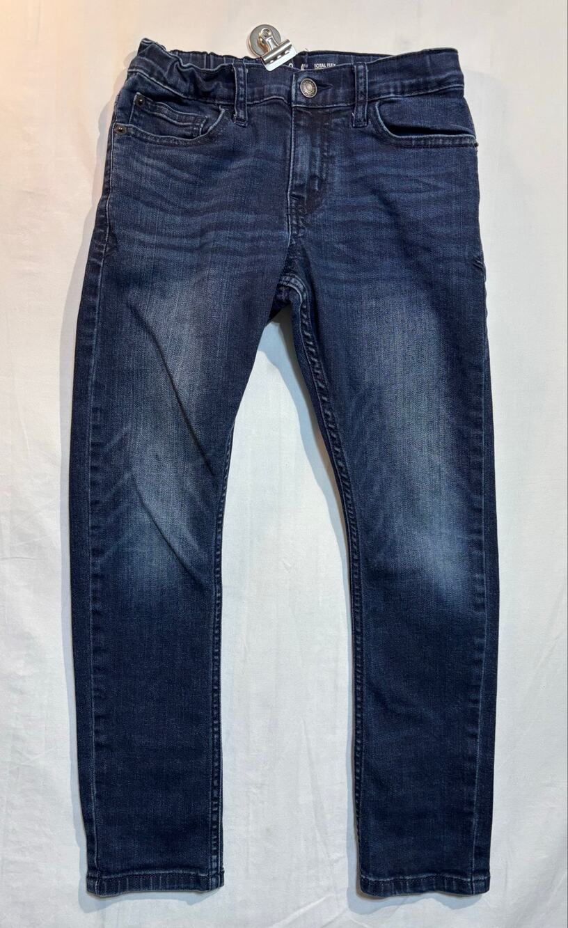 Cat & Jack Total Flex Taper Jeans Boys Size 10 Stretch Pull-On Elastic Waist